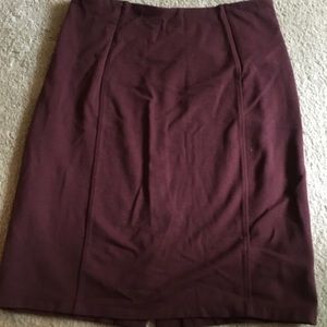 Liverpool Jeans company maroon pencil skirt -2P